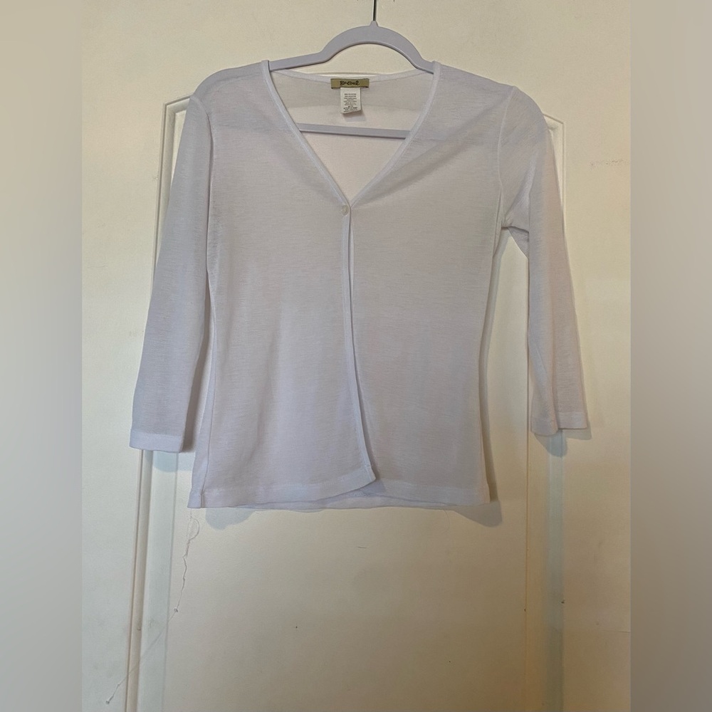White mesh cardigan